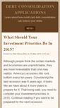 Mobile Screenshot of debtconsolidationapplications.com
